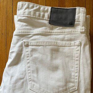 Men's White BONOBOS 5 Pocket Athletic Jeans Sz 32x28 Streetwear Hipster Work